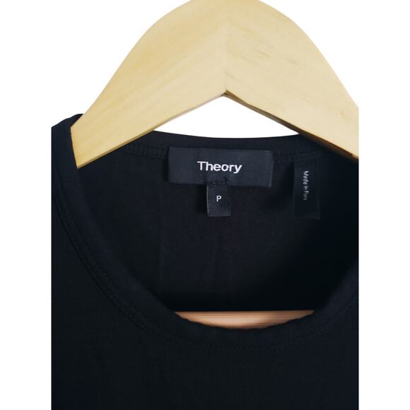 Theory Sleeveless Sheath Dress With Side Ruching Black Size P (0 US) - Picture 7 of 8